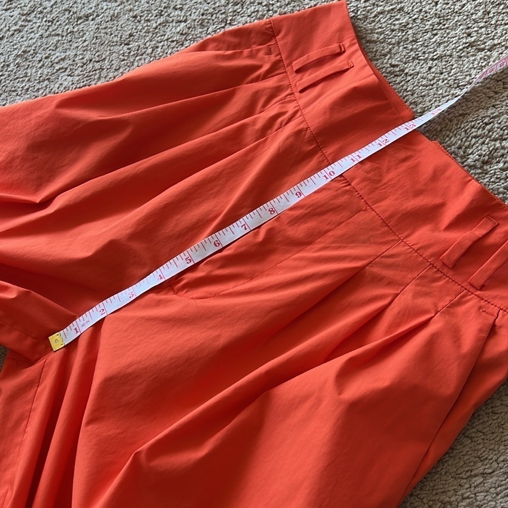 ALTUZARRA Tyr Wide-Leg Pleated Pants Bright Orange - Picture 13 of 15